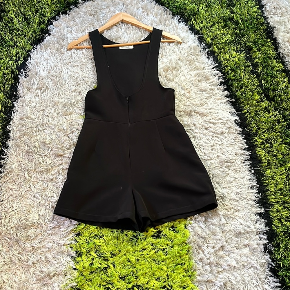 Laurs Kemp Black Overall Romper